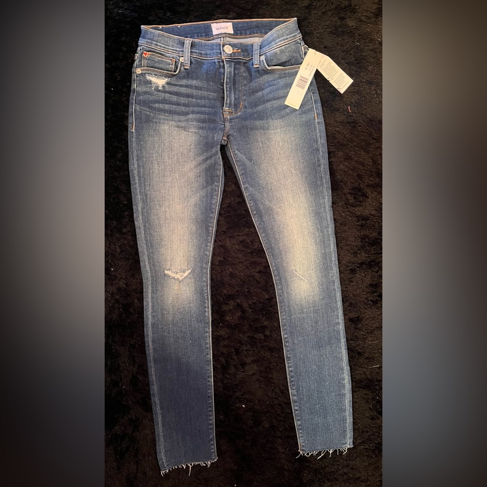 NWT HUDSON “NATALIE” MIDRISE ANKLE SUPER SKINNY JEAN- size 25